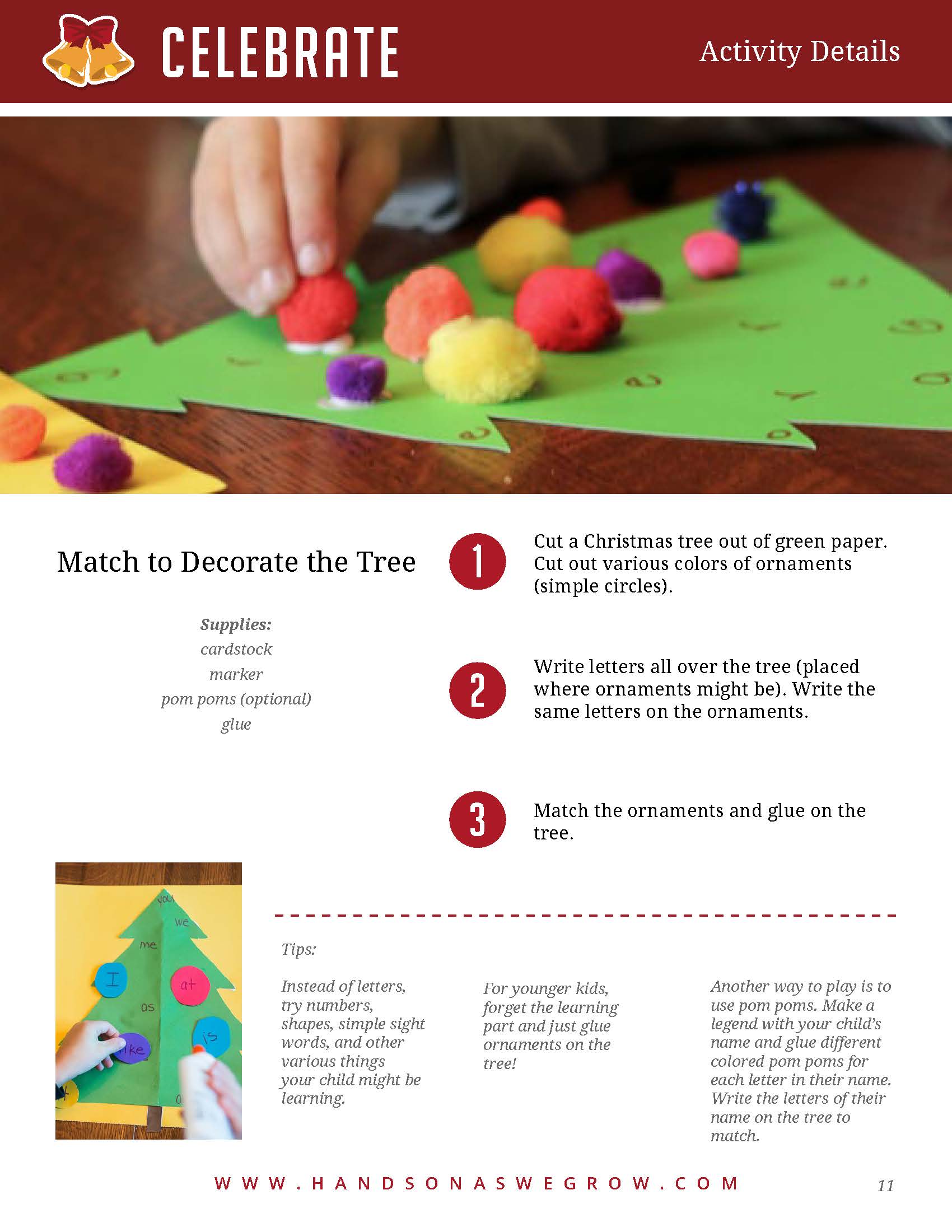 CELEBRATE: Create a Joyful Christmas with Simple Activity Plans  The Activity Room® by Hands On 